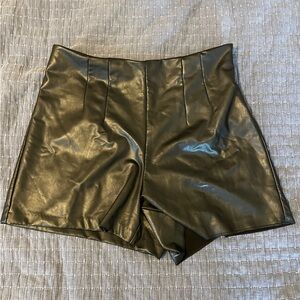 Express High Waist Black Shorts